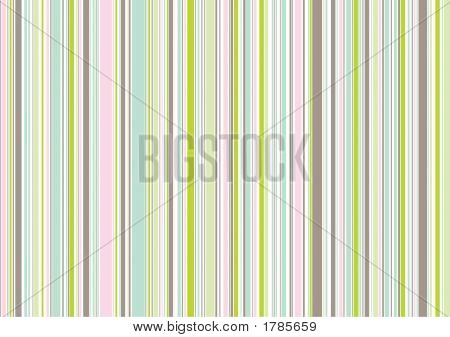 Garden Pink And Green Wedding Stripes