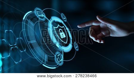 Data Protection Cyber Security Privacy Business Internet Technology Concept.