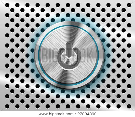 Metal Power Button 2