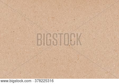 Cardboard Grunge Recycled Craft Paper Texture With Fiber And Grain. Brown Grainy Corrugated Cardboar