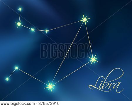 Libra Constellation Illustration