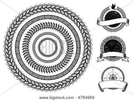 Cirkel ram element