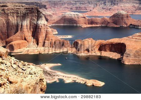 Lake Powell and Glen Canyon in Arizona, USA