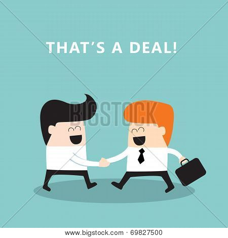 Business People Shaking Hands Businessmen Making A Deal Successful Business Concept