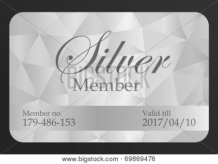 Silver member card