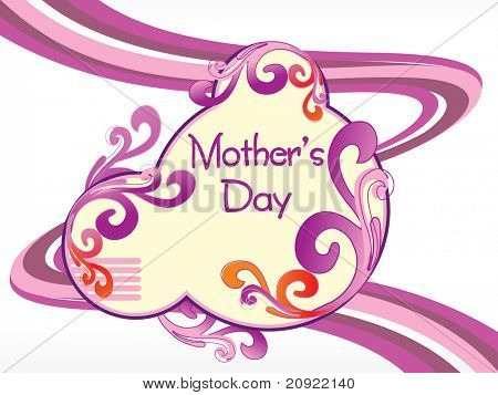 artistic and creative design mother day background with stripes line background