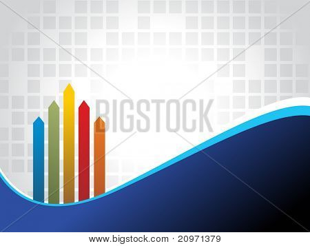 abstract business concept background with colorful arrowhead