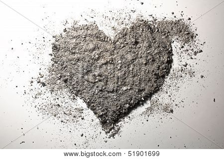 Love Heart Made Of Ash