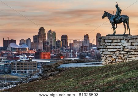 Kansas City Scout overlooking Kansas City, Missouri