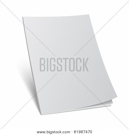 Blank Cover 3D Magazine Mock Template