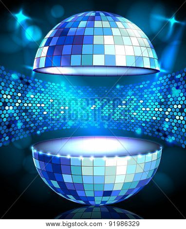 Disco Ball. Disco Background