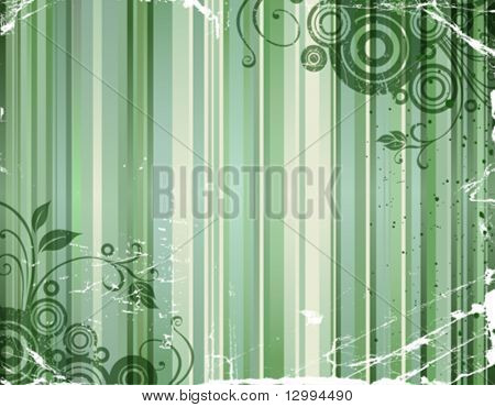 Green striped background