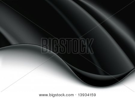 Fondo de onda de blanco y negro, vector