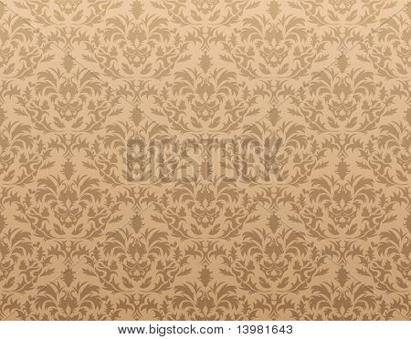 Abstract seamless vector damsk background for design use