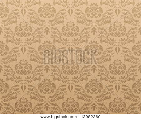 Abstract damask seamless background for design use