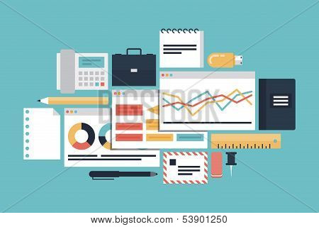 Business Productivity Illustration Concept