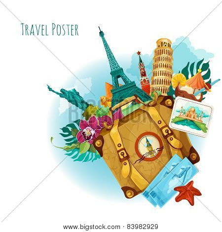 Landmarks Travel Background