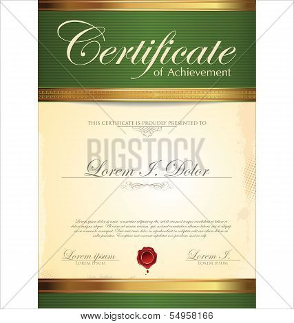 Certificate template