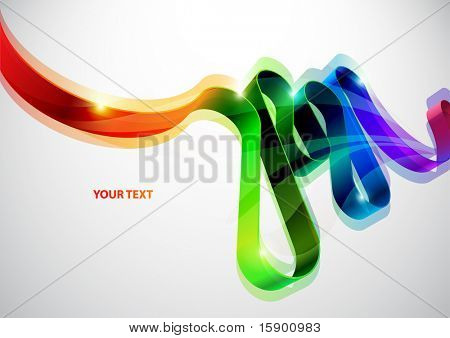 Abstract vector line