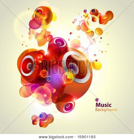 Haut-parleurs abstract Vector