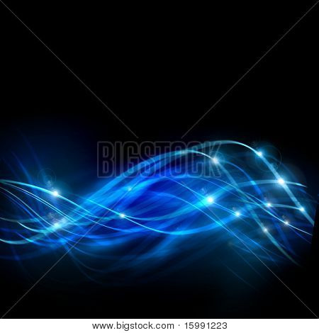 Abstract blue waves background