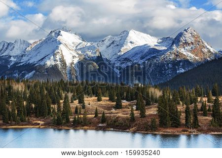 Mountain Landscape in Colorado Rocky Mountains, Colorado, United States.