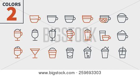 Coffee Ui Pixel Perfect Well-crafted Vector Thin Line Icons 48x48 Ready For 24x24 Grid For Web Graph