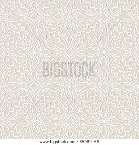 Lace vector seamless pattern, tiling.