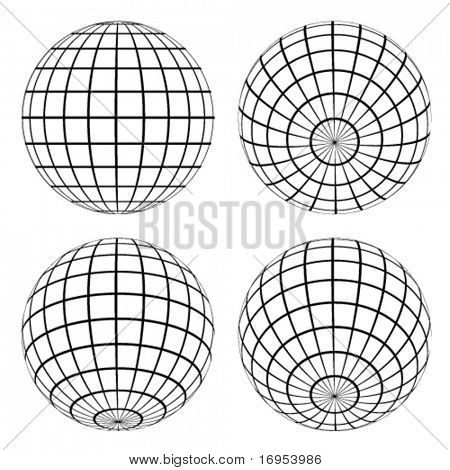 vector globes