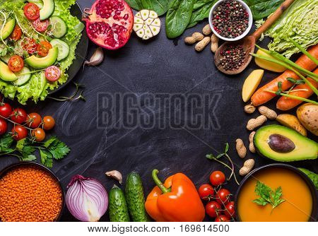 Vegan Dinner Background