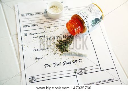 Medical Marijuana prescription with a 