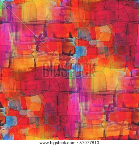 artist watercolor yellow red purple background,