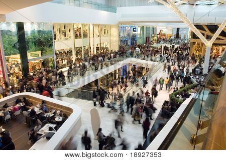 Crowd in the mall