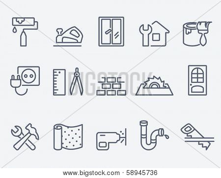 Home repair icons