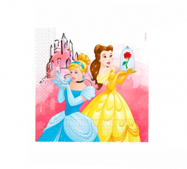 Pack de 20 Servilletas de Princesas Disney de Papel de 33 x 33 cm