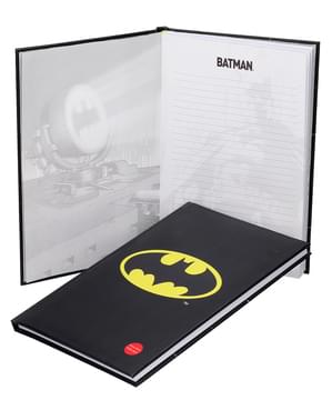 Large Batman notebook with light 19 x 29 cm