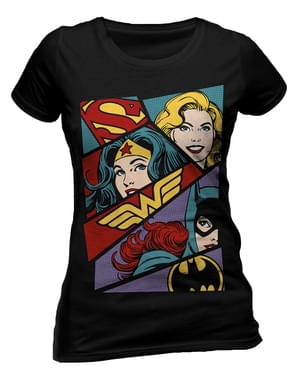 Maglietta di Dc Comics Dc Heroin Pop Art per donna