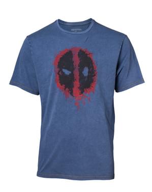 Deadpool Logo Denim póló férfiaknak - Marvel