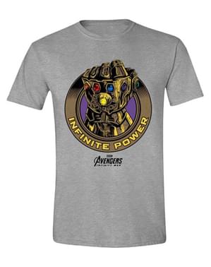 Camiseta de Thanos Guantelete del Infinito gris- Vengadores Infinity War