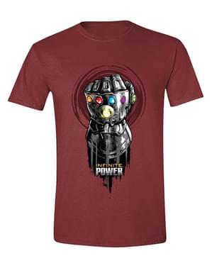 Camiseta de Thanos Guantelete del Infinito granate- Vengadores Infinity War