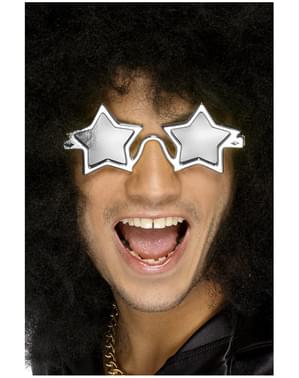 Lunettes de super star argentées