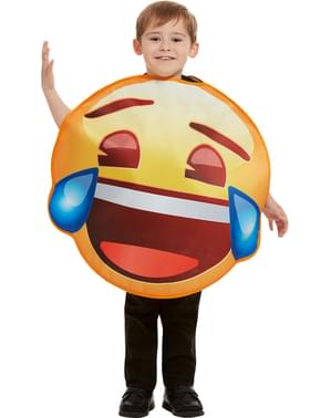 Kids Emoji Costume smiling with tears