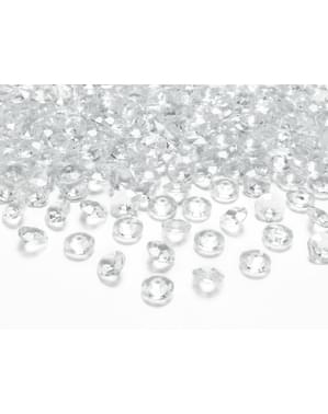 Pack of 100 Clear Table Crystals, 12 mm