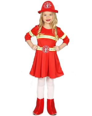 Girls Elegant Firewoman Costume