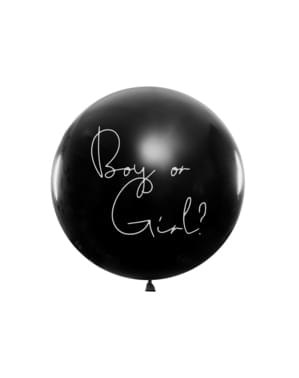 Latex ballon met roze confetti 