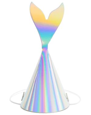 Mermaid Tail Iridescent Party Hats - Iridescent Mermaid - 6 count