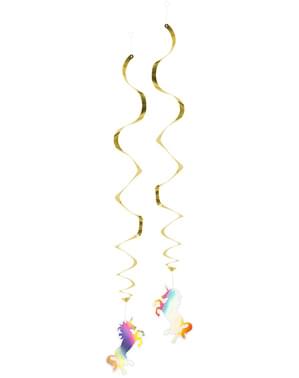 Golden unicorns garland - Magic Unicorn