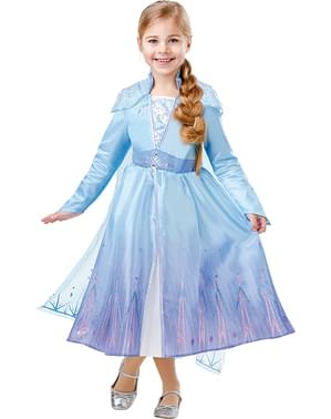 Costum Printesa Elsa deluxe pentru fată – Regatul de gheață 2 (Frozen)