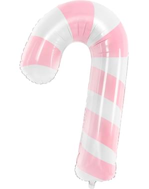 Candy cane balloon in pink and white (74 cm)