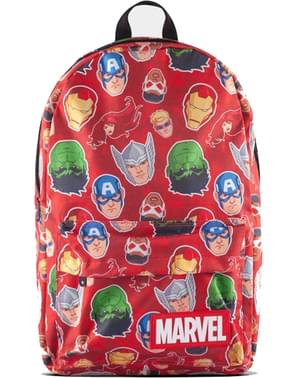 Mochila de Marvel vermelha estampada